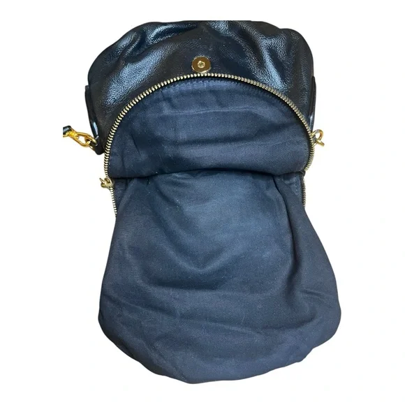 Marc Jacobs Natasha Crossbody Black Leather Gold Accents Purse Shoulder Bag - Picture 5 of 16